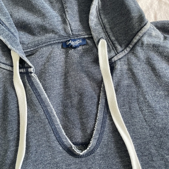 Splendid navy pull over style hoodie - Picture 4 of 6